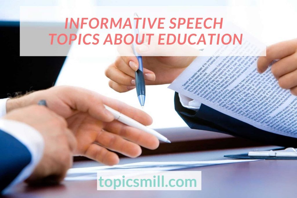 List of 149 Informative Speech Topics About Education